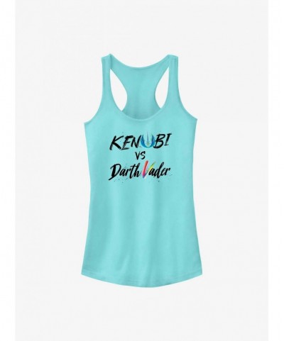 Bestselling Star Wars Obi-Wan Kenobi Vader Kenobi Lettering Girls Tank $8.19 Tanks