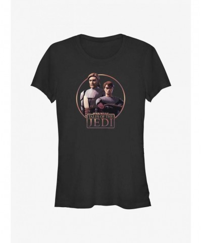 New Arrival Star Wars: Tales of the Jedi Obi-Wan Kenobi and Anakin Skywalker Girls T-Shirt $6.27 T-Shirts