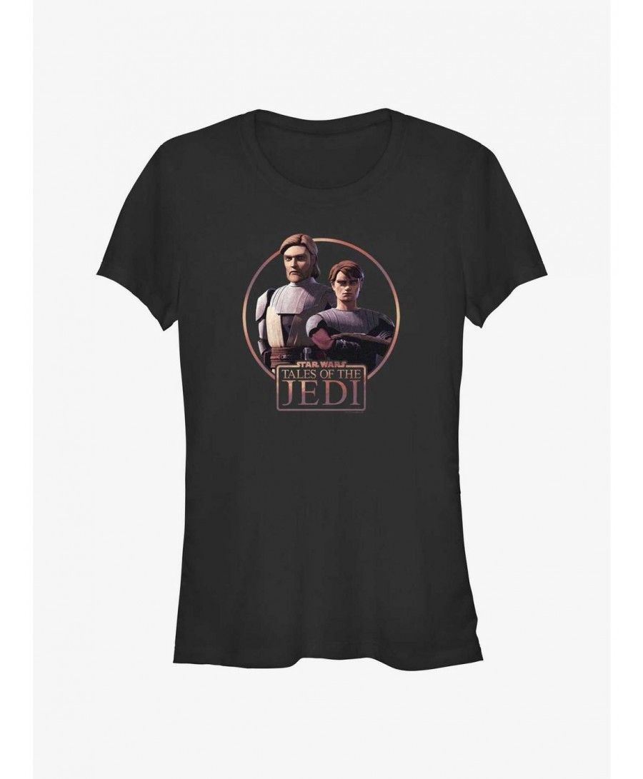 New Arrival Star Wars: Tales of the Jedi Obi-Wan Kenobi and Anakin Skywalker Girls T-Shirt $6.27 T-Shirts