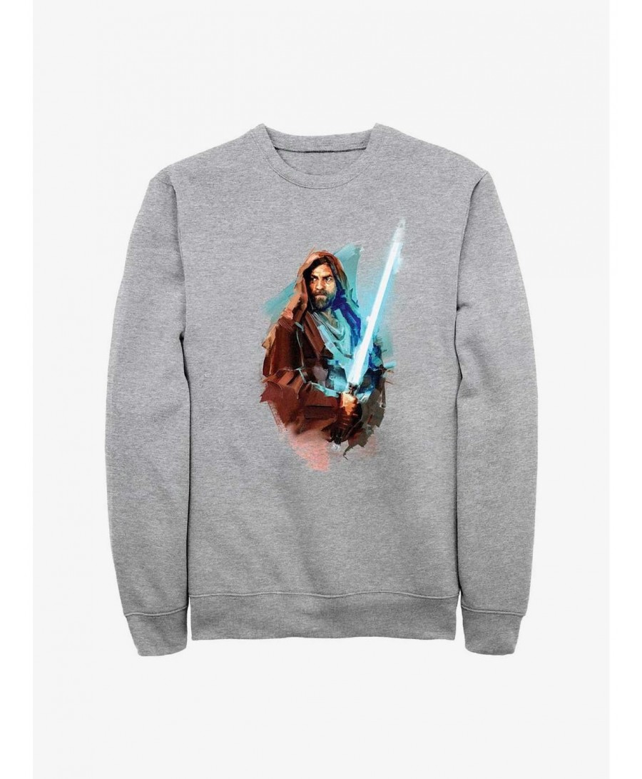 Limited Time Special Star Wars Obi-Wan Kenobi Paint Sweatshirt $11.11 Sweatshirts