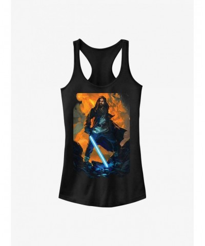 Wholesale Star Wars Obi-Wan Kenobi Paint Girls Tank $8.19 Tanks