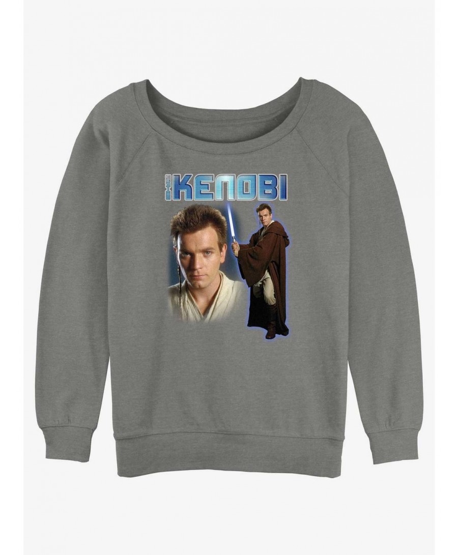 Trendy Star Wars Obi-Wan Kenobi Girls Slouchy Sweatshirt $12.40 Sweatshirts