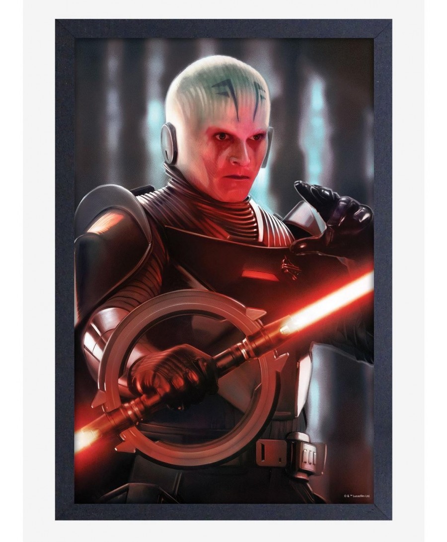 Flash Deal Star Wars Obi-Wan Grand Inquisitor Framed Wood Wall Art $8.96 Others