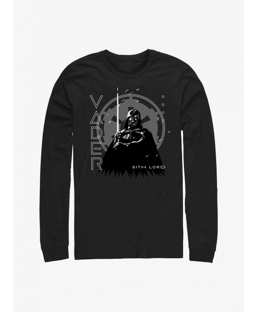 Trendy Star Wars Obi-Wan Lord Vader Long-SLeeve T-Shirt $10.13 T-Shirts