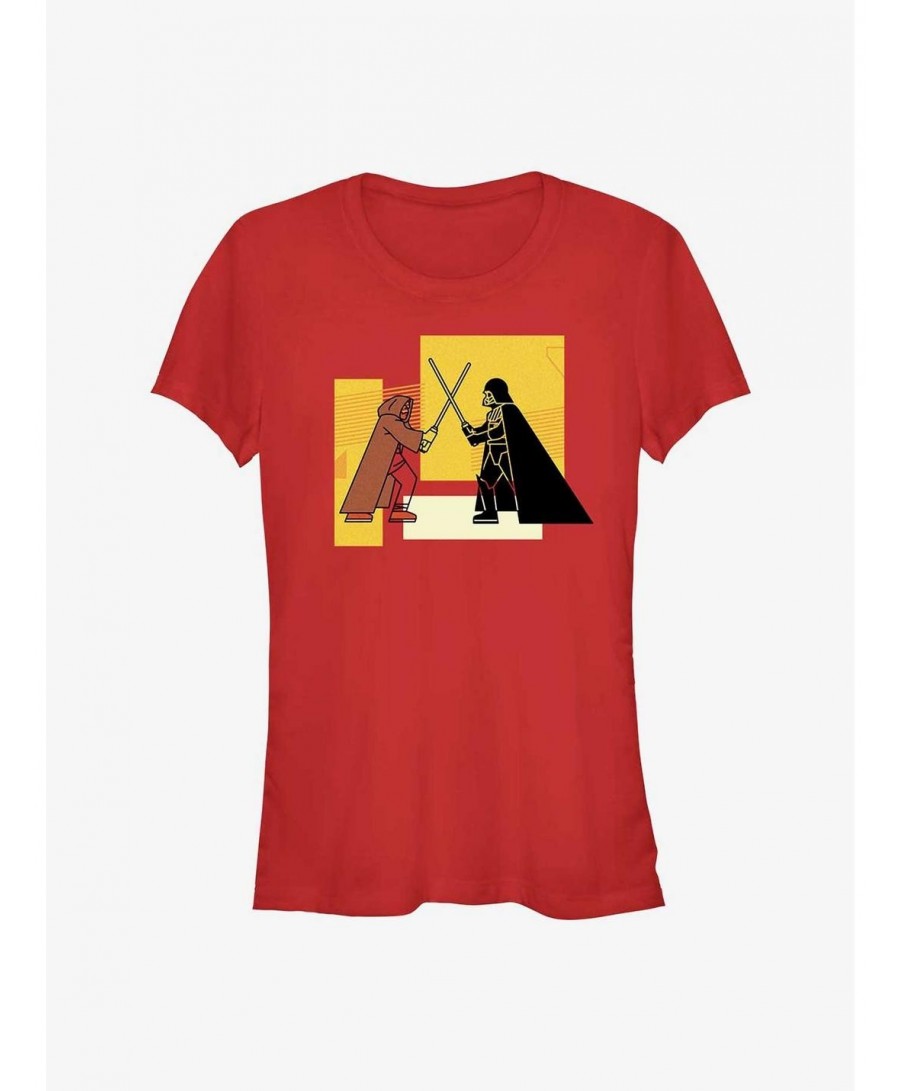 Hot Selling Star Wars Obi-Wan Kenobi Vader And Obi-Wan Girls T-Shirt $5.93 T-Shirts