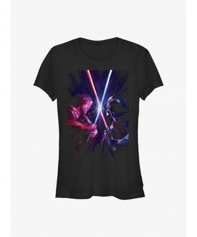 Trendy Star Wars Obi-Wan Kenobi Saber Clash Girls T-Shirt $6.45 T-Shirts