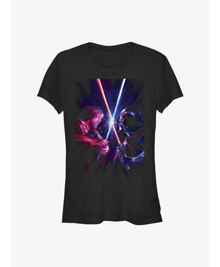 Trendy Star Wars Obi-Wan Kenobi Saber Clash Girls T-Shirt $6.45 T-Shirts